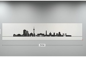 Nischenrückwand: Skyline berlin